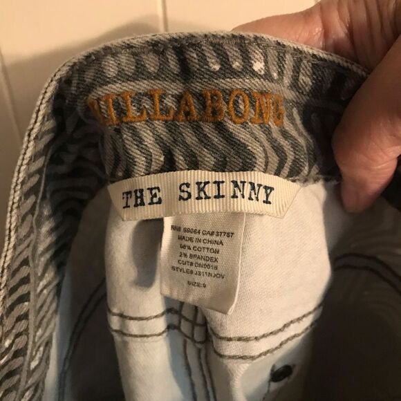 Billabong chevron print the skinny denim jeans 9 - Picture 4 of 5
